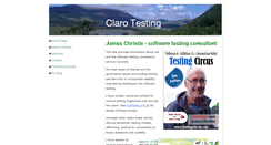 Desktop Screenshot of clarotesting.com