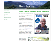 Tablet Screenshot of clarotesting.com